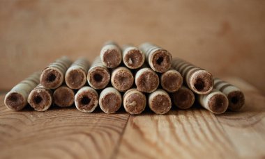 Gofret bisküvi rulo