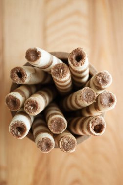 Gofret bisküvi rulo