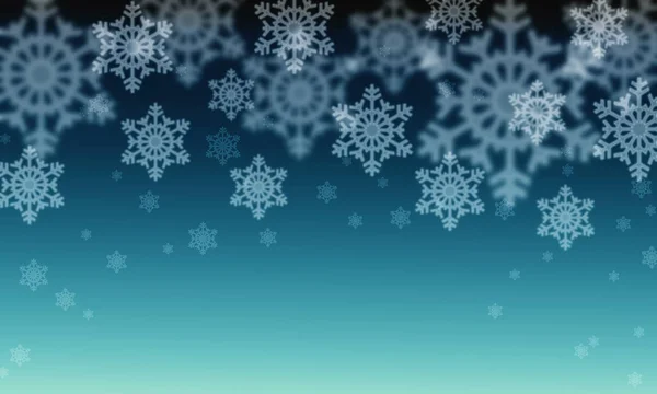雪の結晶のピンぼけ効果と背景 — ストック写真