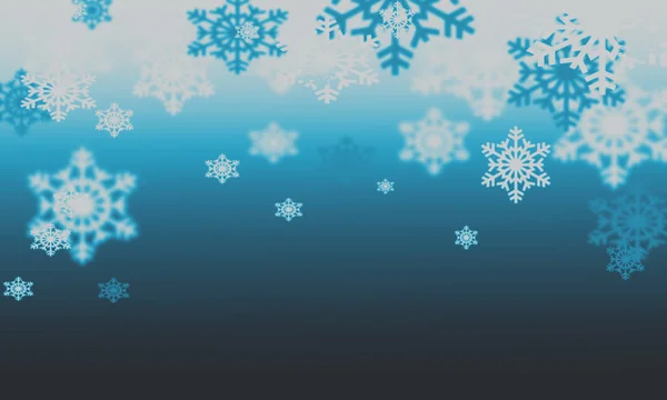 Background with snowflakes bokeh effect — Stock Photo, Image