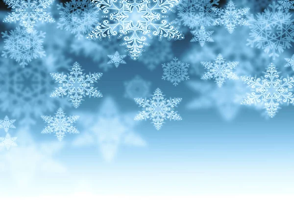 Фон зі сніжинками ефект боке — стокове фото