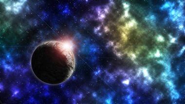 Güzel mekan gezegen ve yıldız