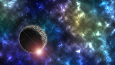 Güzel mekan gezegen ve yıldız