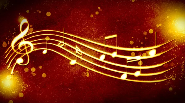 güzel altın arka plan müzik notasyon