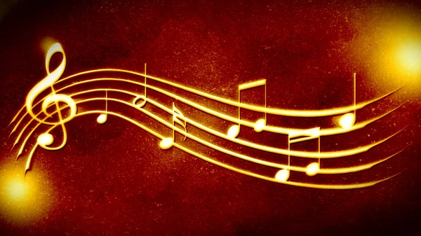 beautiful golden background music notation