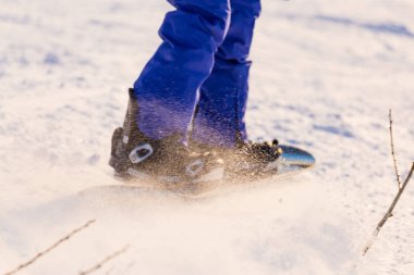 İnsanlar Kayak, snowboard. Kar