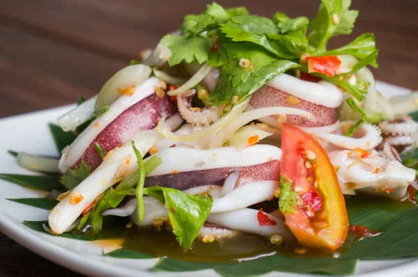 Pełny Smak Najbardziej Ulubionego Tajskiego Jedzenia Danie Wiele Składników Ziół — Zdjęcie stockowe