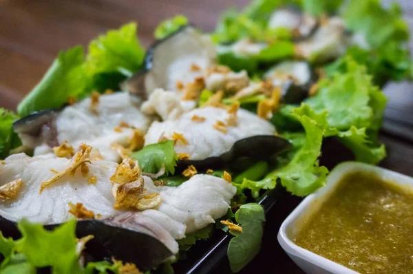 Pełny Smak Najbardziej Ulubionego Tajskiego Jedzenia Danie Wiele Składników Ziół — Zdjęcie stockowe