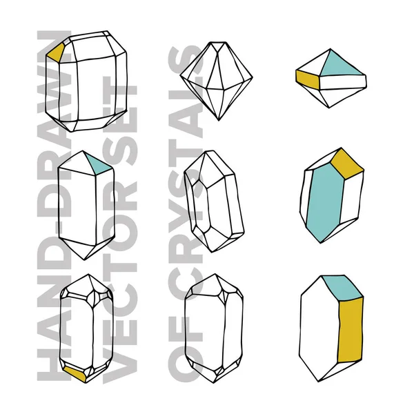 Vetor geométrico diamante de cristal —  Vetores de Stock