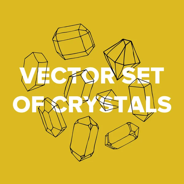 Geometrický vektor crystal diamond — Stockový vektor