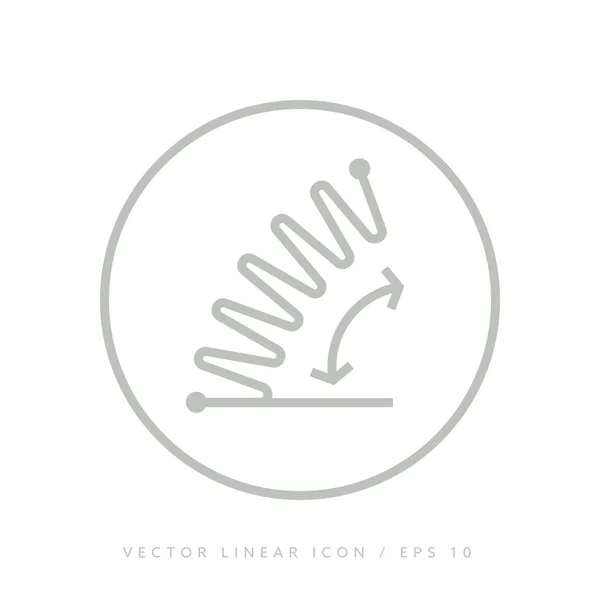 Icono vectorial ortopédico pie — Vector de stock