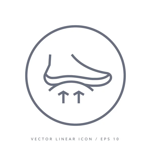Pictograma vectorială ortopedică picior — Vector de stoc