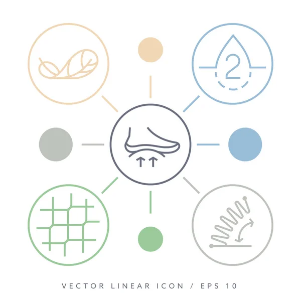 Orthopedic foot vector icon — Stock Vector