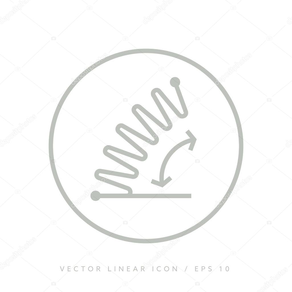 Orthopedic insoles vector icon isolated. Thine line vector icons.