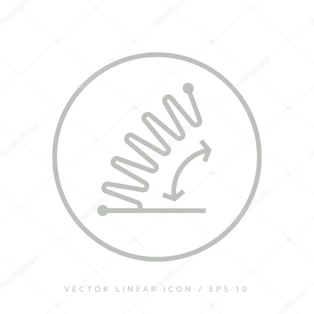 Orthopedic foot vector icon