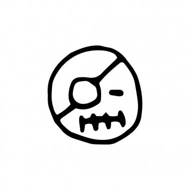 Emojis mürekkep ile Vektör Lineer grafik