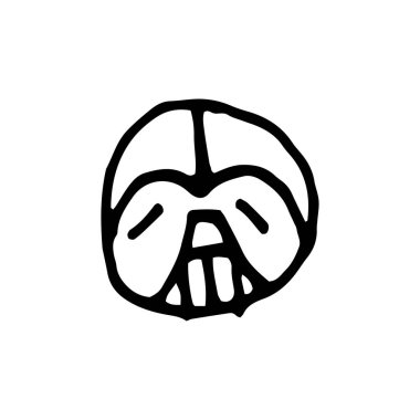 Emojis mürekkep ile Vektör Lineer grafik