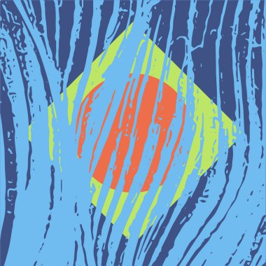 Gezegen ve palm formları ile safari doku egzotik doğa.