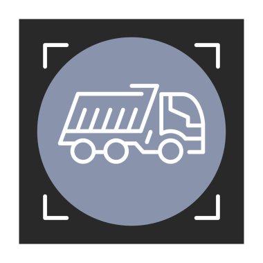 Taşıma doğrusal vektör simgesi. Modaya uygun hat illüstrasyon taşıma teslim hizmeti Web sitesi için.