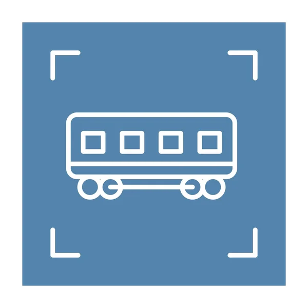 旅行车线性矢量图标 新潮线图示运输公司及送货服务网站的铁路运输 — 图库矢量图片