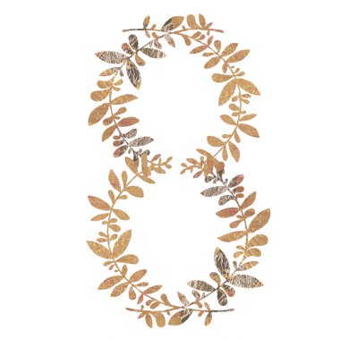 8 Mart kartpostal, tebrik suluboya çiçek davet, Bahar günü, 8 Mart, rustik illüstrasyon, boho düğün görüntü.