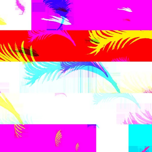 Efect Glitching Chimic Abstract Eroare Aleatorie Semnalului Digital Glitch Palms — Fotografie, imagine de stoc