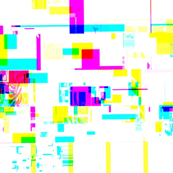 Abstracte Chemische Glitching Effect Willekeurige Digitale Signaal Fout Glitch Palmen — Stockfoto