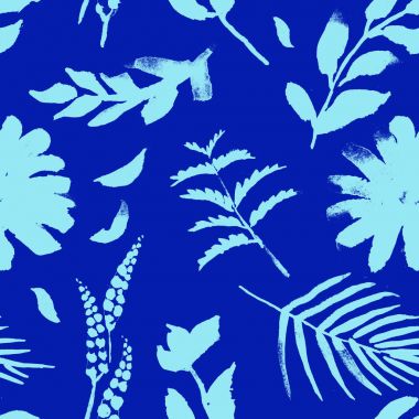 Bahar çiçekleri kesintisiz mavi botanik desen. Taze bahar suluboya çiçek seamless modeli düğün kartları için seamless modeli arka plan Web siteleri ve mobil uygulaması ve organik gıda işareti ve afiş.