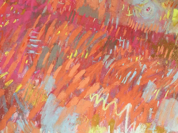 Valentýna Umělecké Minimální Tapety Jemným Růžovým Pozadím Abstraktní Malovaná Textura — Stock fotografie