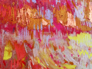 Çin Yeni Yılı kırmızı arka planı ve soyut kırmızı dokuları. Noel kartı, bayram afişi, Xmas tasarımı, Asya mutfağının şablon posteri için sanatsal ve kuru pastel unsurlarla altın fırça darbeleri..