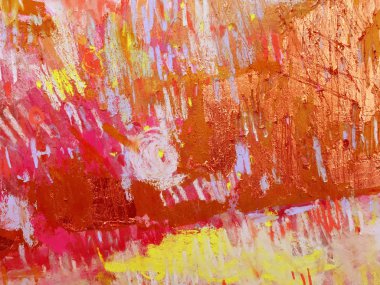 Çin Yeni Yılı kırmızı arka planı ve soyut kırmızı dokuları. Noel kartı, bayram afişi, Xmas tasarımı, Asya mutfağının şablon posteri için sanatsal ve kuru pastel unsurlarla altın fırça darbeleri..