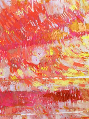 Çin Yeni Yılı kırmızı arka planı ve soyut kırmızı dokuları. Noel kartı, bayram afişi, Xmas tasarımı, Asya mutfağının şablon posteri için sanatsal ve kuru pastel unsurlarla altın fırça darbeleri..