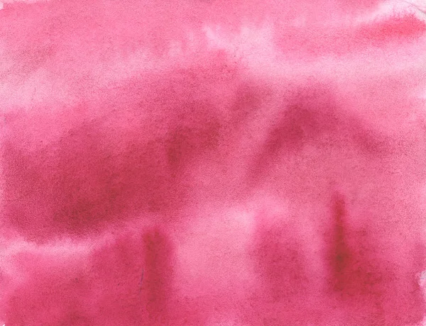 Акварельный Красный Фон Натуральной Текстурой Бумаги Раскрашенный Вручную Акварелью Деградируют — стоковое фото