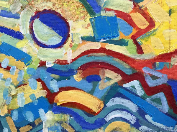 Lebendige Ölmalerei Mehrfarbige Abstrakte Kunst Hintergrund Farbtextur Fragment Eines Kunstwerks — Stockfoto