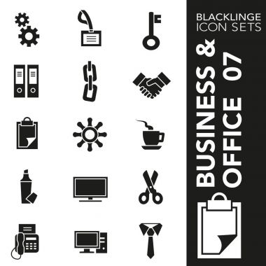 Sigorta primi siyah beyaz Icon set iş, office ve Web sitesi içerik 07. Blacklinge, modern siyah beyaz simgesi toplama