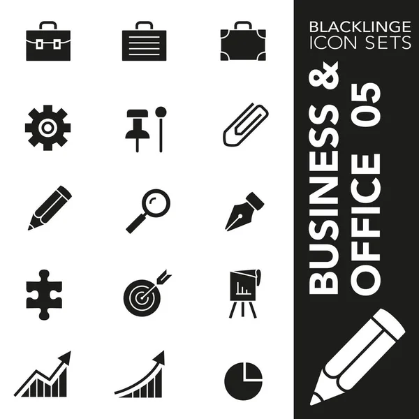 Sigorta primi, iş, Sekreterlik, büro, ofis ve Web sitesi içeriği 05 siyah ve beyaz Icon set. Blacklinge, modern siyah beyaz simgesi toplama