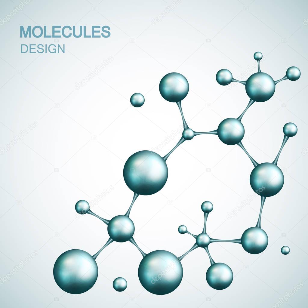 Dna and molecule. Vector template Logo for medicine, science, technology , chemistry, biotechnology