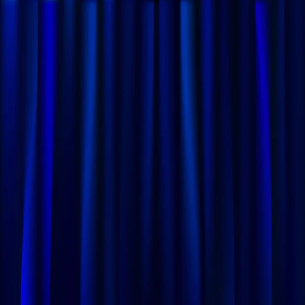 蓝色的窗帘背景。矢量图 — 图库矢量图片