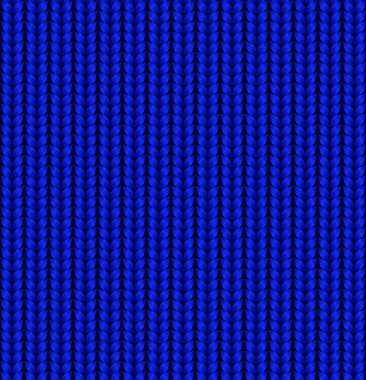 Gerçekçi mavi doku örmek. Vektör seamless modeli