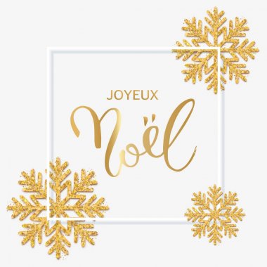 Metin Joyeux Noel el yazı ile Fransız. Noel adam
