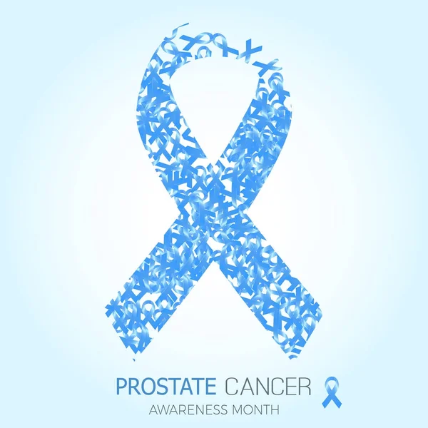 Prostat kanseri duyarlılığı ayı mavi şerit simgesi. Vektör b