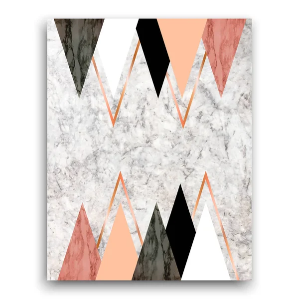 Üçgenler ile mermer arka plan. Senin için vektör geometrik Yazdır