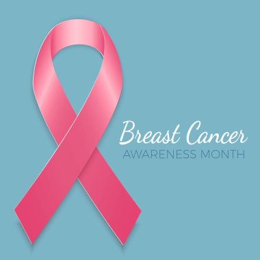 Meme Kanseri Bilinçlendirme ay sembolü amblemi vektör pembe kaburga ile