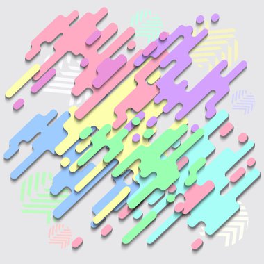 V. modern tarzı soyutlama pastel renk bileşimi ile yapılan