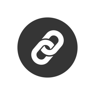 Bağlantı Sembolü Simgesi Vektör İllüstrasyonu düzlüğü