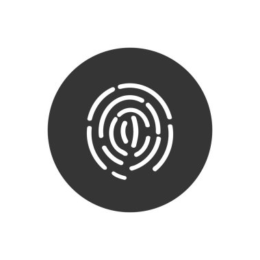 Kimlik tuşuna bas, ağ. Kimlik uygulama simgesi. Vektör