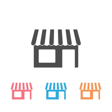 Simge seti. Basit doldurulmuş vektör simgesi