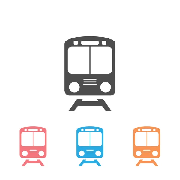 Tåg ikon set symbol vektor på vit — Stock vektor