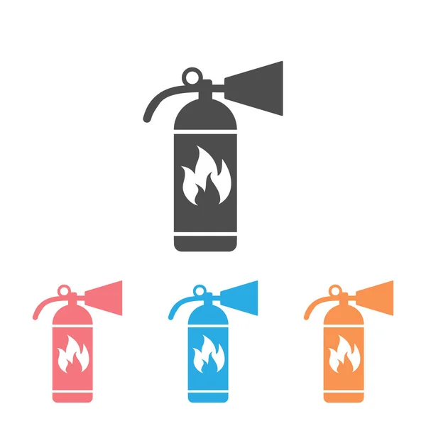 Yangın söndürme ikonu şablon rengini düzenleyebilir. Yangın tehlikesi. Beyaz arka planda izole edilmiş ateş koruma sembolü vektör işareti. Grafik ve web tasarımı için basit logo vektörü — Stok Vektör
