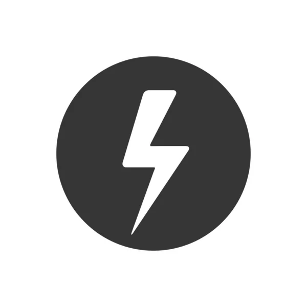 Lightning Icon vector. Lightning, electric power vector. Energy and thunder electricity symbol concept. — Stock Vector